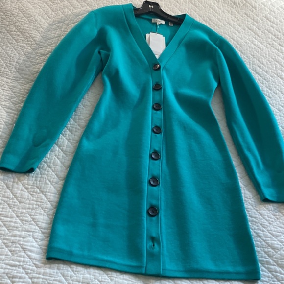 A.L.C. Knit Nate Button down puff sleeve dress XS - Picture 5 of 9